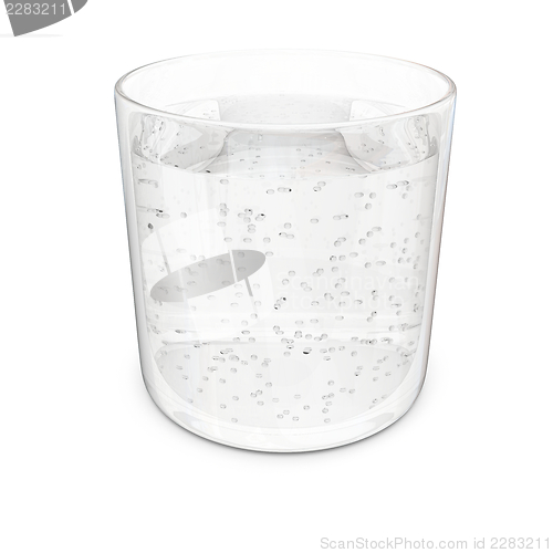 Image of Glass of sparkling water