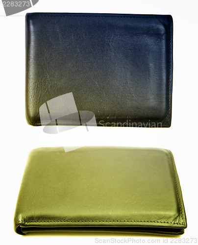 Image of Black leather wallet 