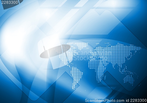 Image of Abstract world map design