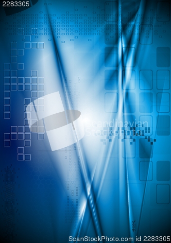 Image of Bright blue vector backdrop