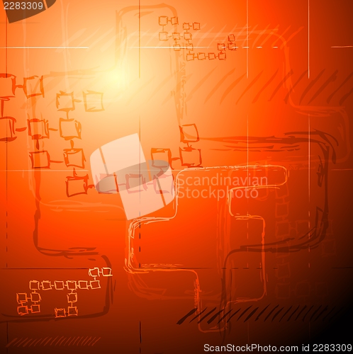Image of Concept vector technical drawing