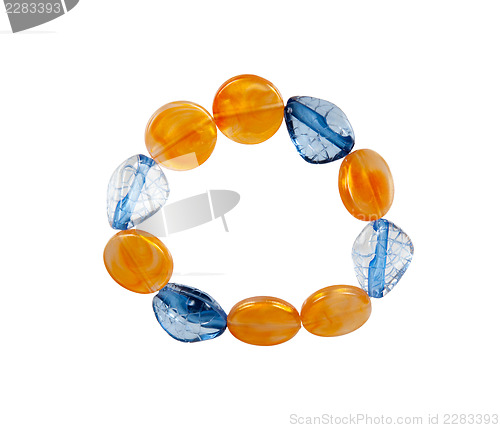 Image of Handmade bracelet made of glass and plastic