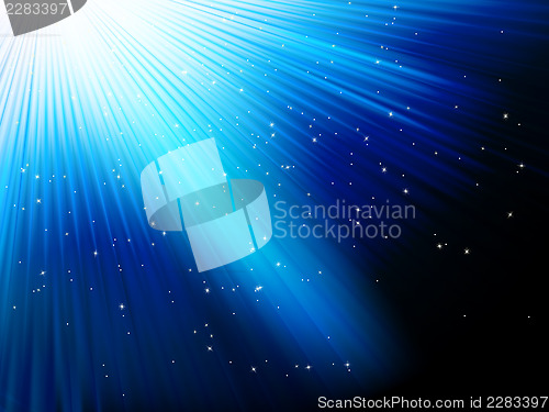 Image of Blue light burst 20130612-5