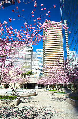 Image of Modern architecture in the business district of La Defense, Pari