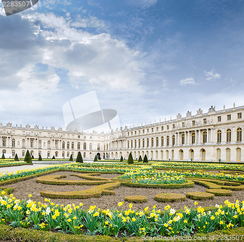 Image of View of Versailles gloomy spring morning