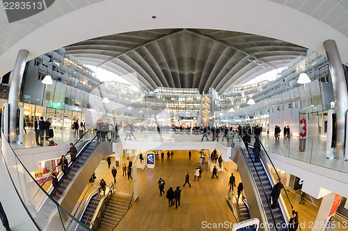 Image of Modern architecture in the business district of La Defense, Pari