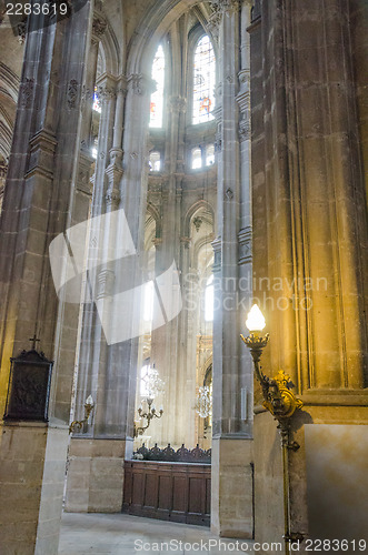 Image of The grand interior of the landmark Saint-Eustache church