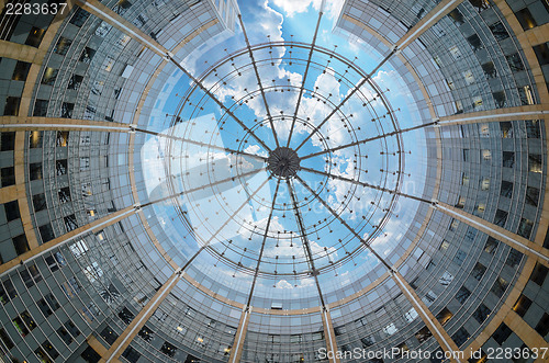 Image of Modern architecture in the business district of La Defense, Pari