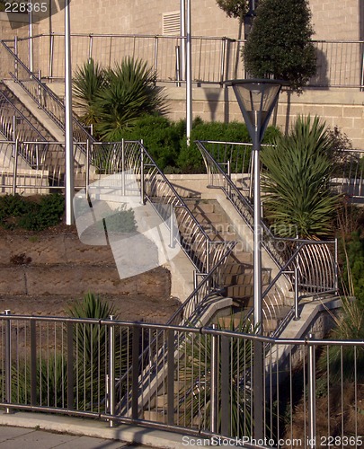 Image of metal stairs