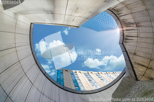 Image of Modern architecture in the business district of La Defense, Pari