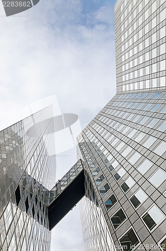 Image of Modern architecture in the business district of La Defense, Pari