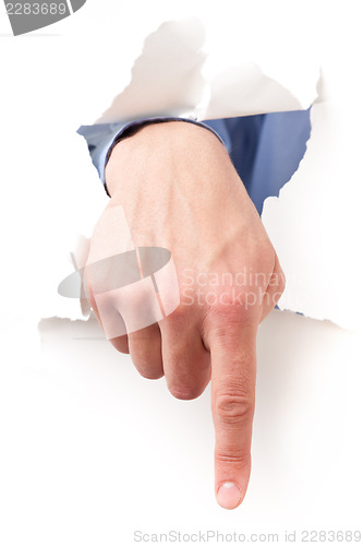 Image of isolated hand gestures