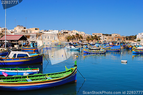 Image of Maltese fishing boats