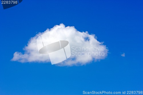 Image of White cloud in a blue sky