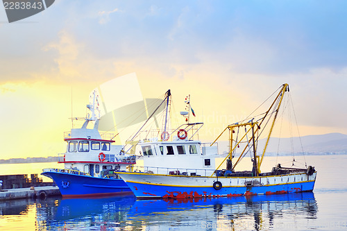 Image of fishing boats