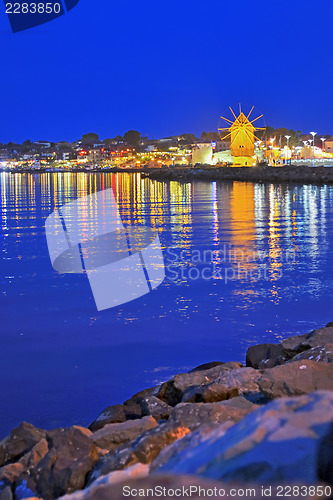 Image of old mill on the beach to nessebar