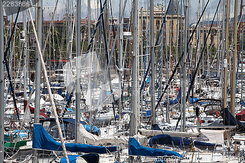 Image of yacht masts   