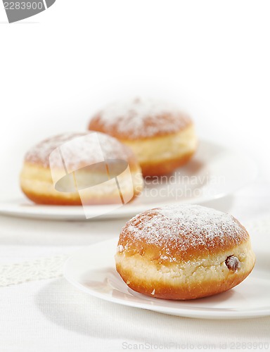Image of fresh sweet donuts