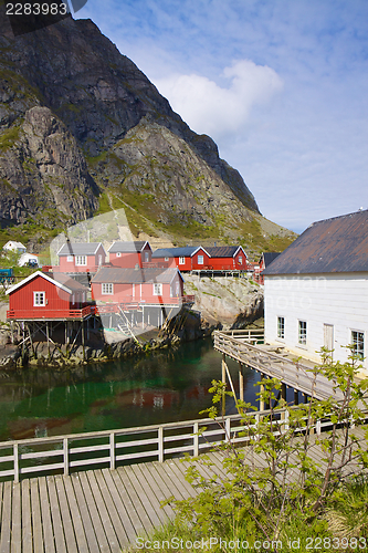 Image of Fishing huts in Norway