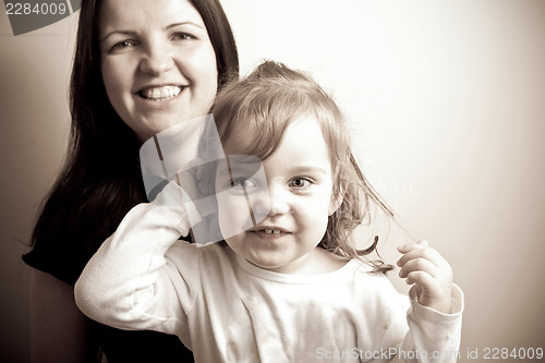 Image of Mother With Her Daughter
