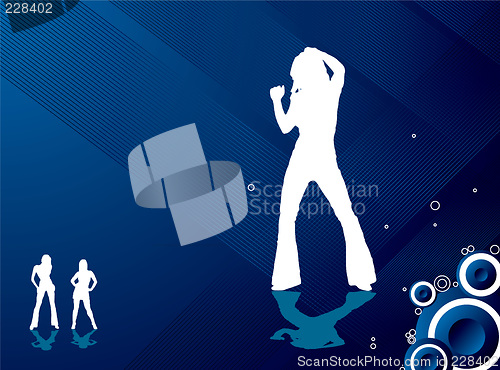 Image of party girls flow blue