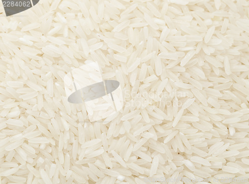 Image of Uncooked white rice close up