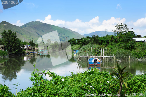 Image of Countryside with old village 