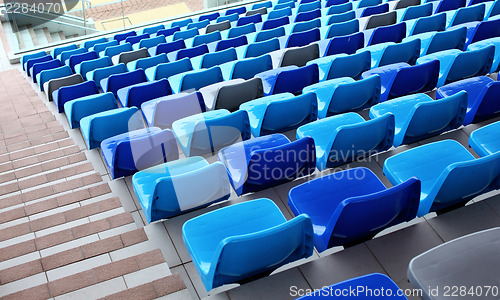 Image of Seats with staircase aside 