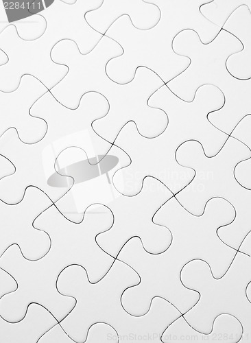 Image of Part of completed white puzzle