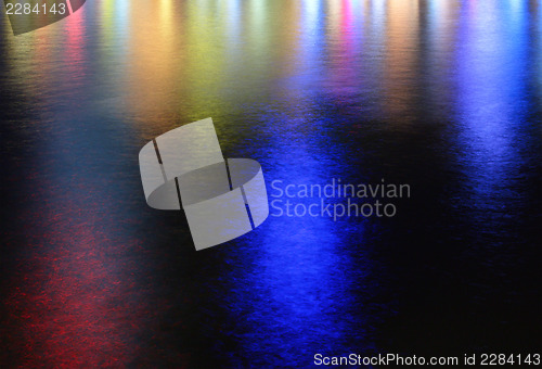 Image of Colorful water reflection