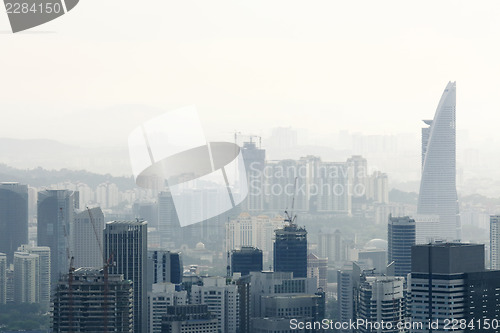 Image of City in air pollution 