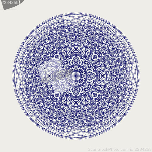 Image of Round lace ornament 5