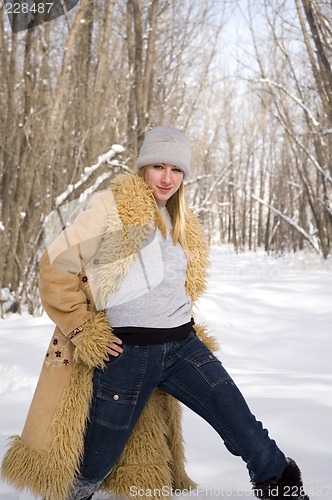 Image of Woman in the woods