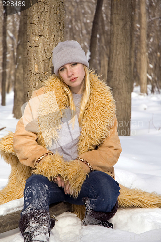 Image of Woman in the woods