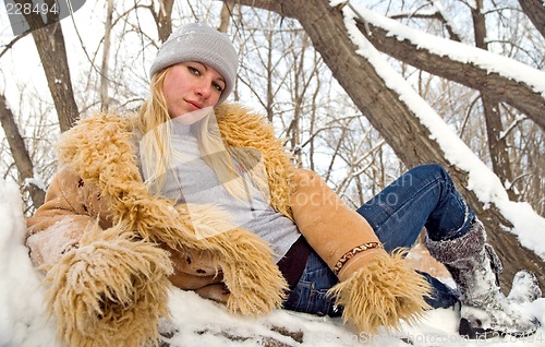 Image of Woman in the woods