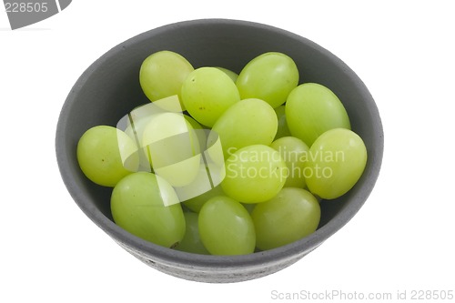 Image of Bowl of green grapes

