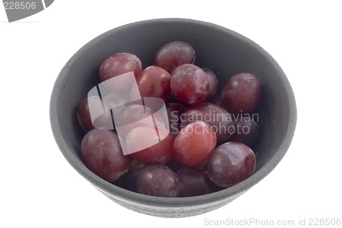 Image of Bowl of red grapes

