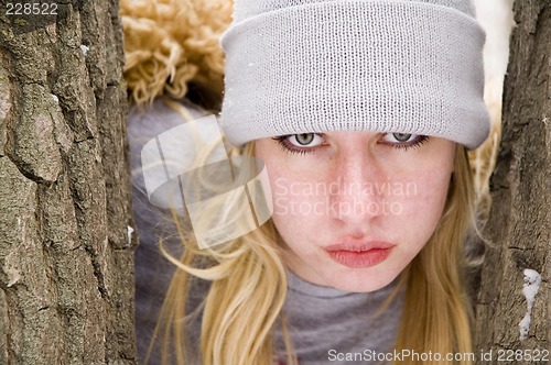 Image of Woman in the woods