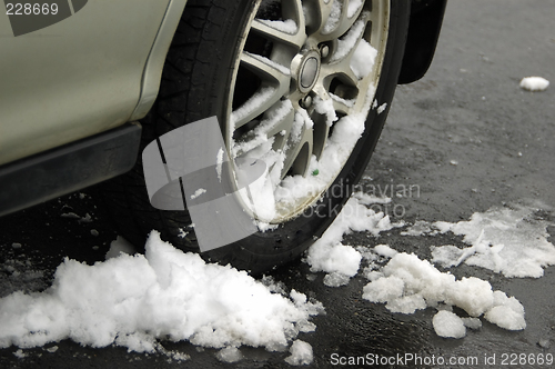 Image of Wheels on ice