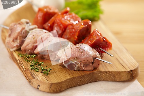 Image of marinated meat for grill