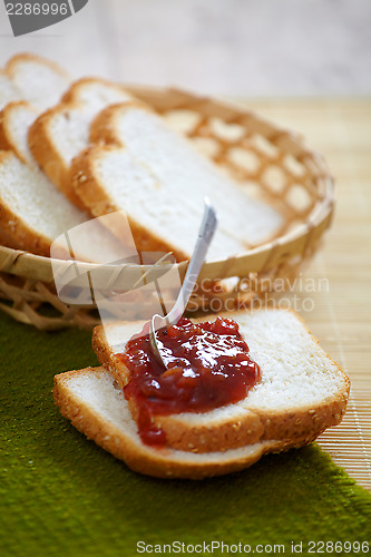 Image of bread and jam