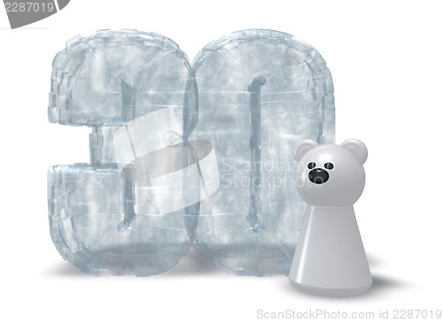 Image of frozen thirty and polar bear