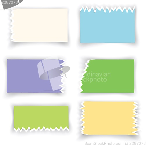 Image of ragged sheets of paper