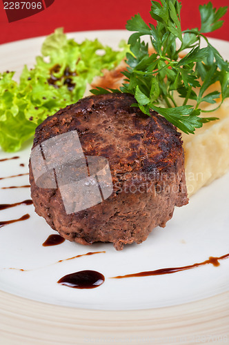 Image of Fried meat steak