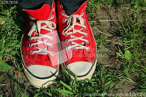 Image of Vintage red sneakers 