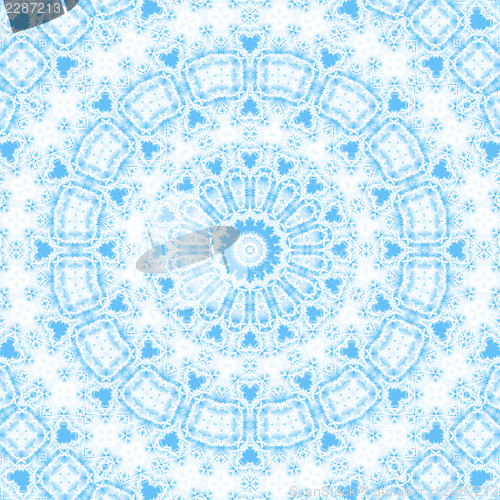 Image of Abstract blue pattern on white