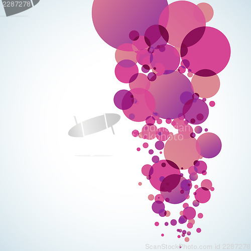 Image of Abstract colored background with circles. EPS 10