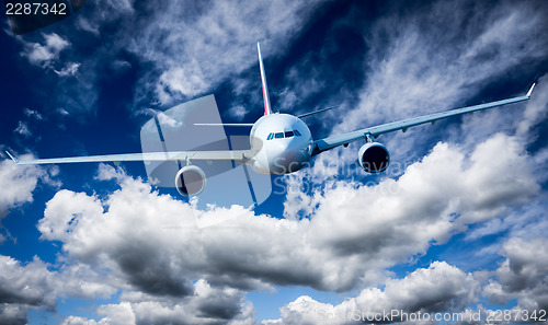 Image of Passenger Airliner in the sky