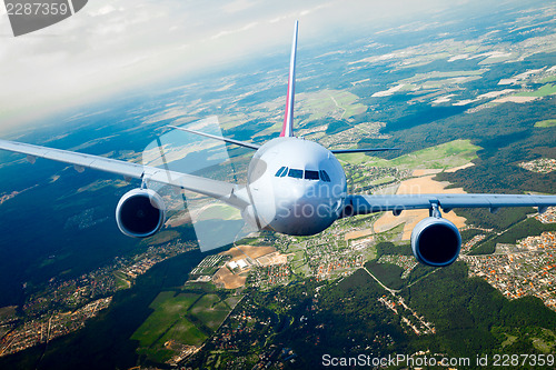 Image of Passenger Airliner in the sky