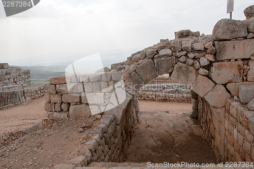 Image of Nimrod castle and Israel landscape